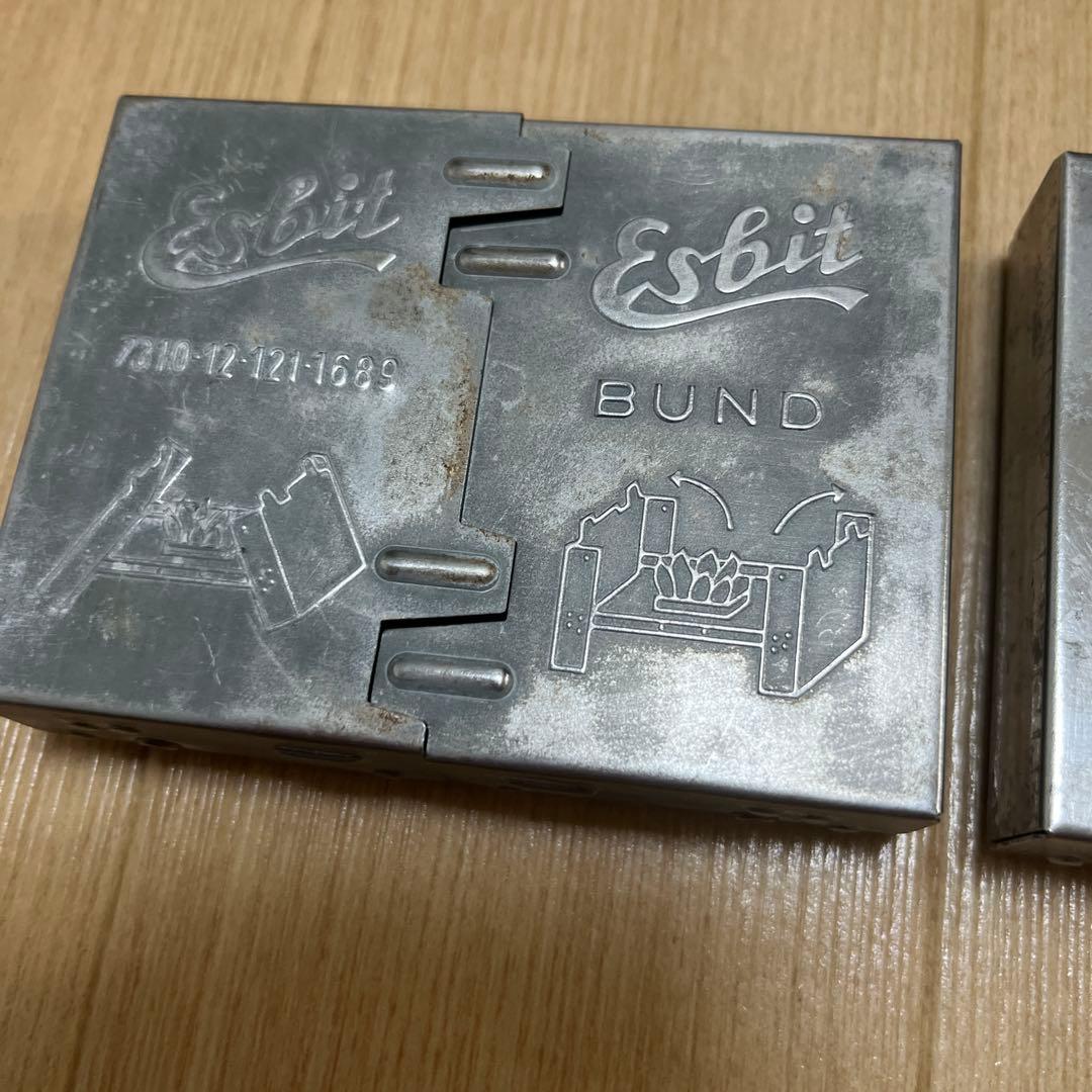 毛*ぼ様 希少タイプ別2個SET 1950年代ドイツ軍ポケットストーブ（筆記体）