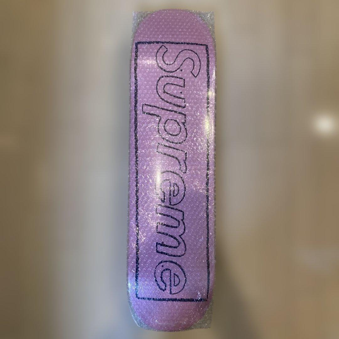 スケートボード Supreme KAWS Chalk Logo Skateboard Deck
