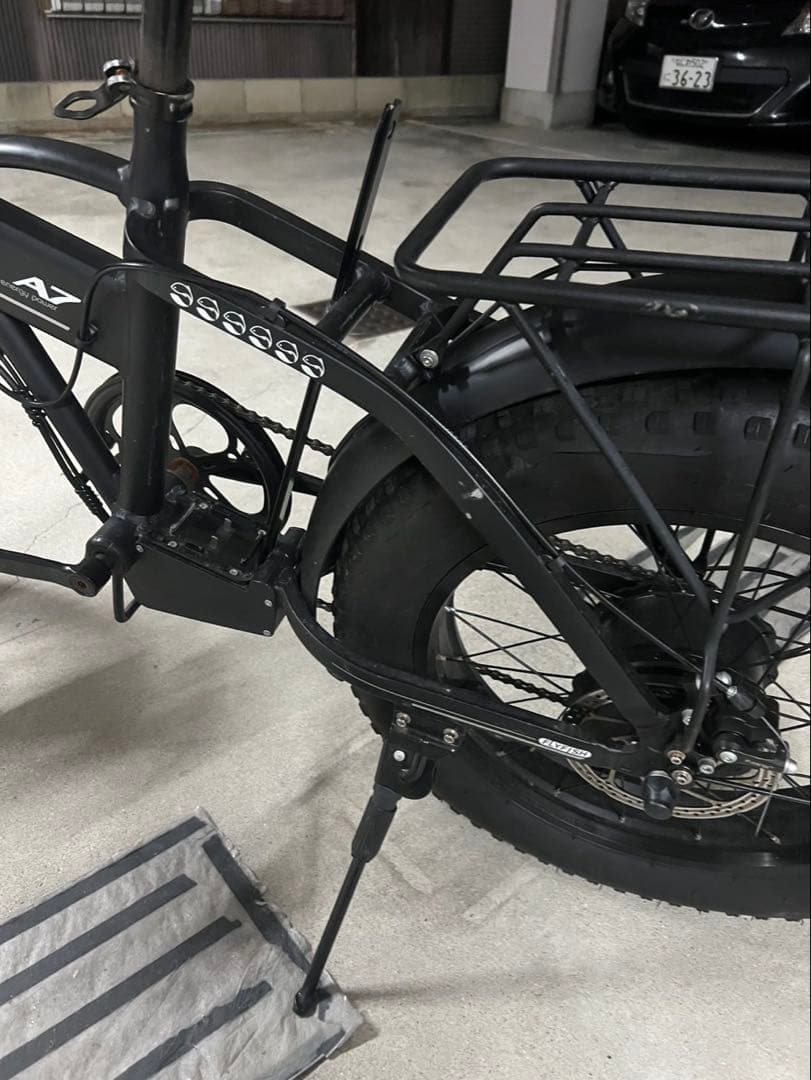 全自動アシスト自転車 ブラック ファットタイヤ48v