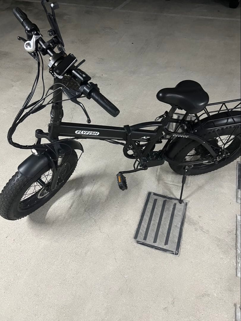 全自動アシスト自転車 ブラック ファットタイヤ48v
