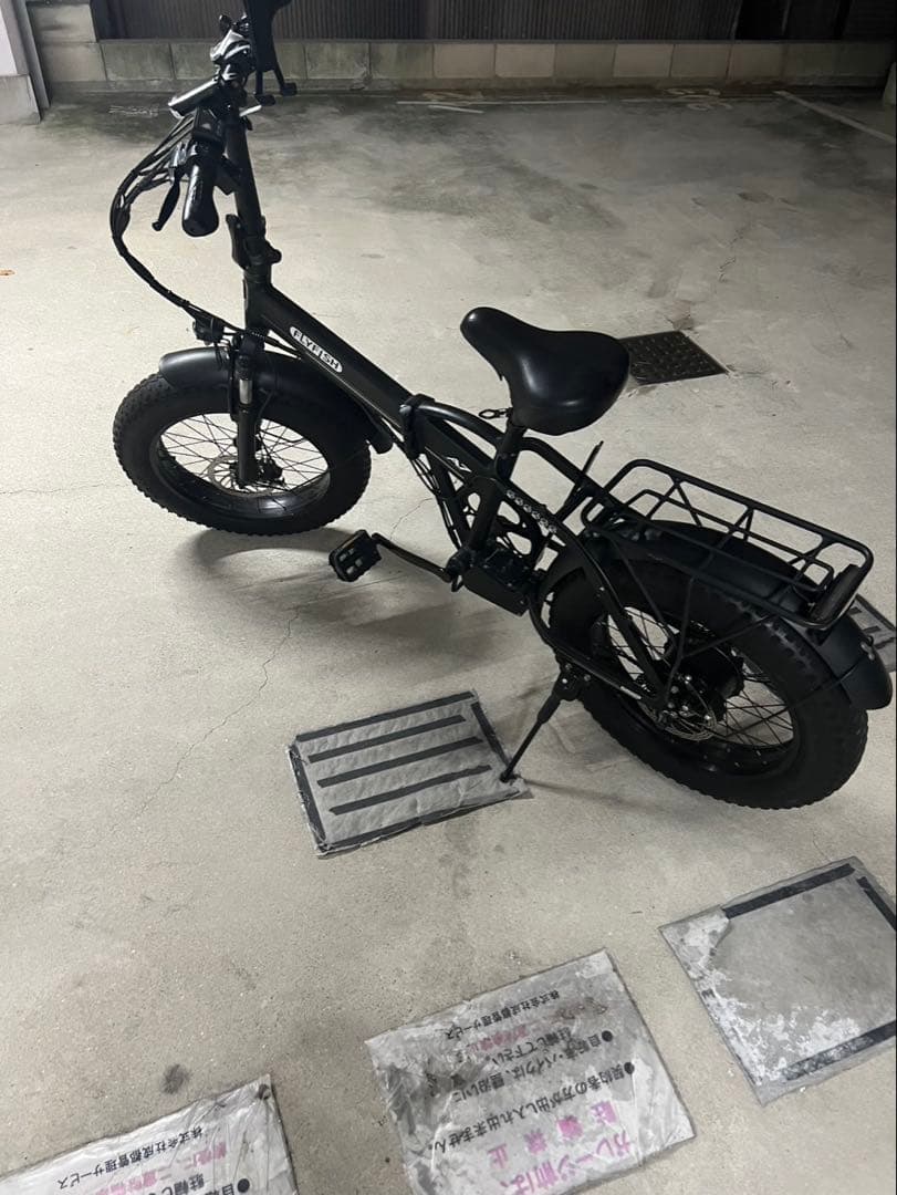 全自動アシスト自転車 ブラック ファットタイヤ48v