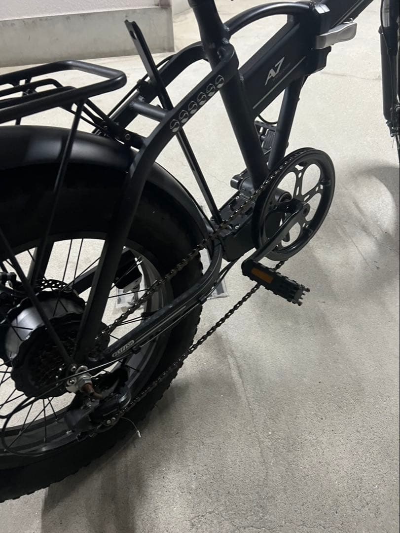 全自動アシスト自転車 ブラック ファットタイヤ48v