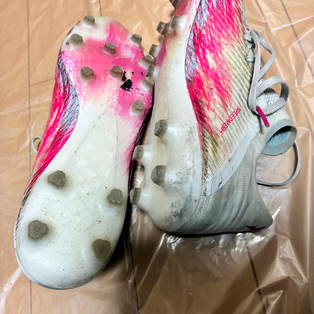 adidas アディダス エックス 19.1 AG(ホワイト×ピンク)