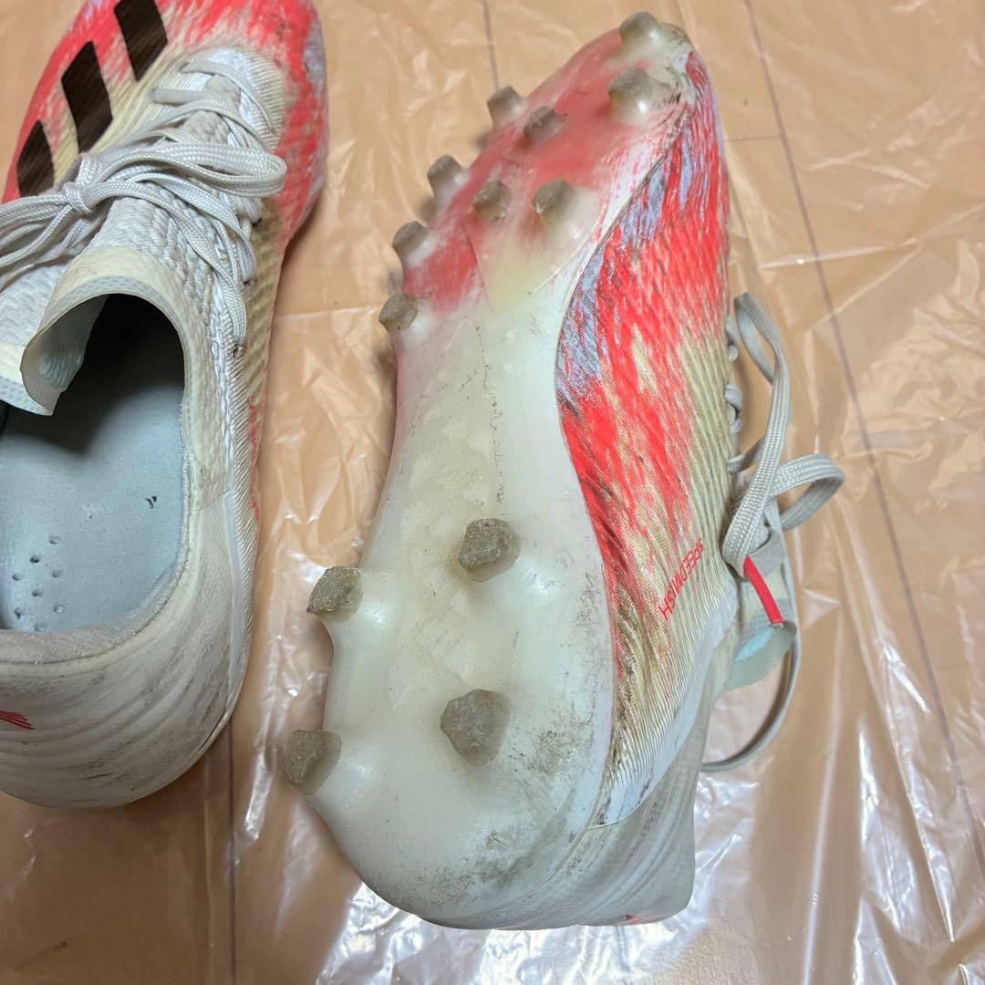 adidas アディダス エックス 19.1 AG(ホワイト×ピンク)