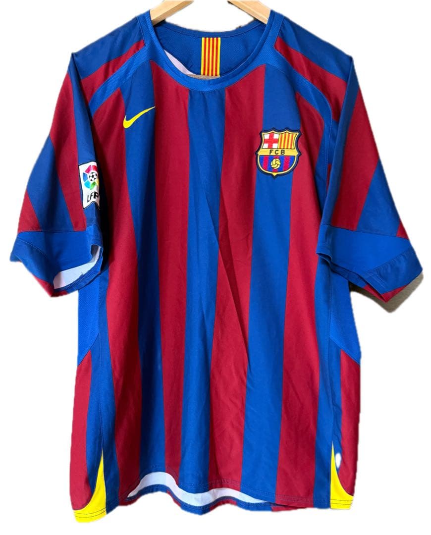 極希少/正規品 メッシ 05-06 バルセロナ 19番 T90 ユニフォーム L