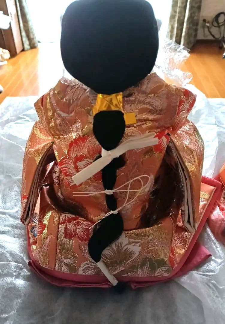三人官女　お雛様　西陣織　中古品　ひな祭り　美品