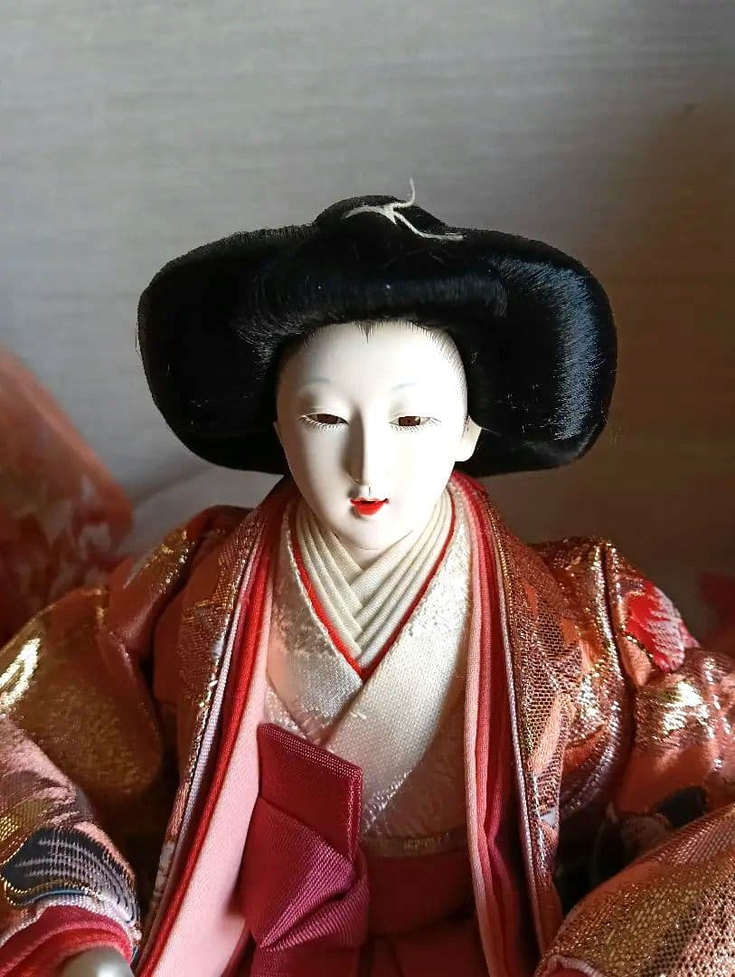 三人官女　お雛様　西陣織　中古品　ひな祭り　美品
