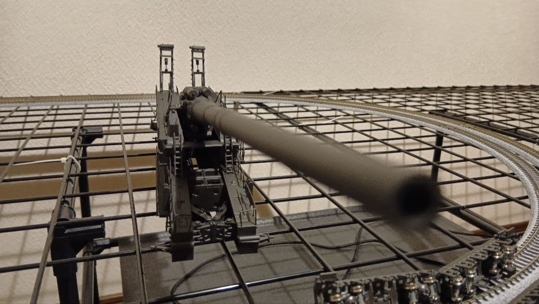 B*2様 フジミ　1/144　列車砲　ドーラ　可動化