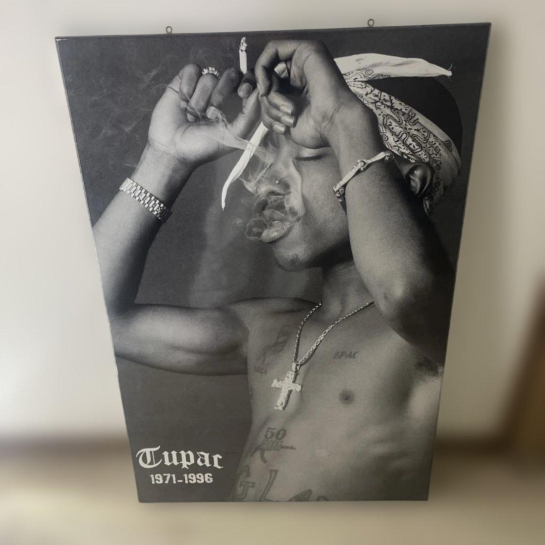 Tupac 壁掛けポスター 縦９０センチ横６０センチ厚み15ミリ