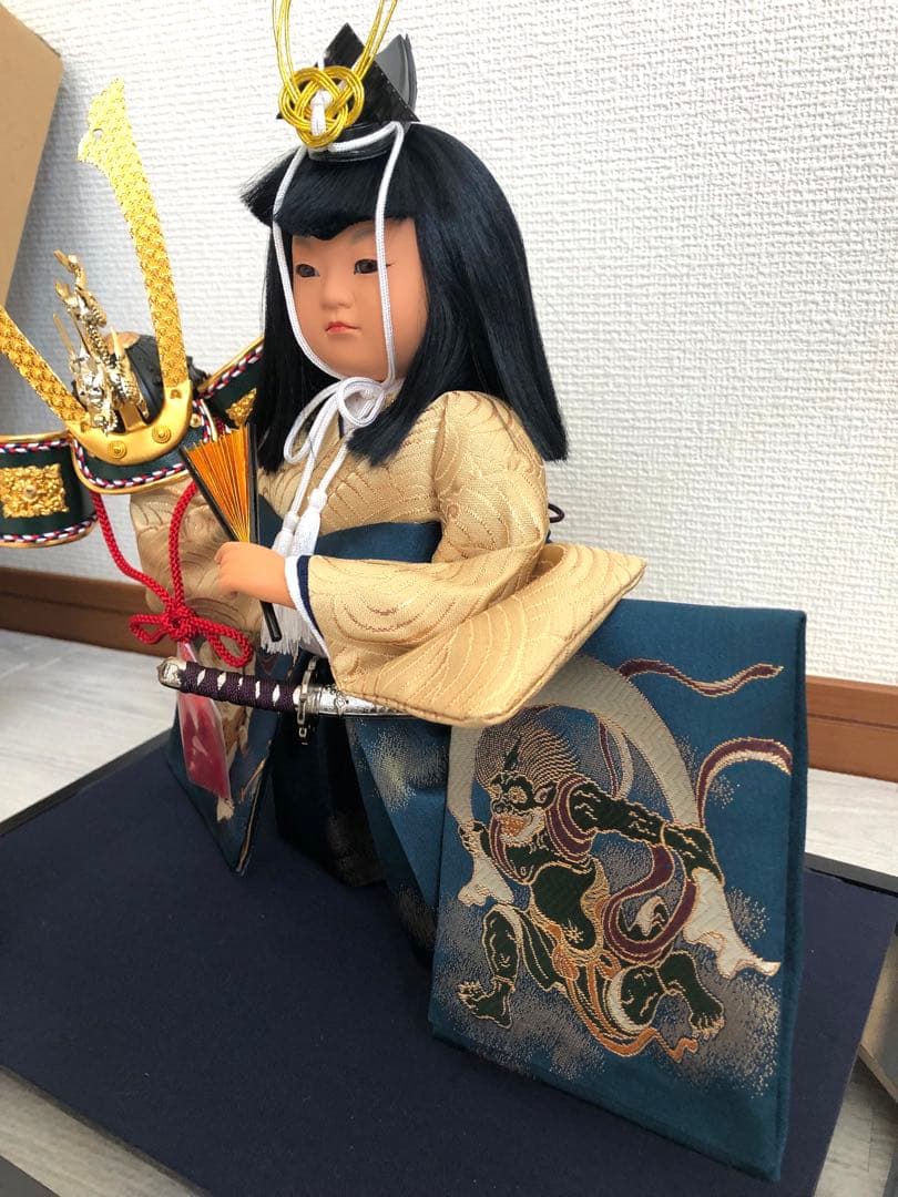 吉徳　5月人形　風神雷神　美品