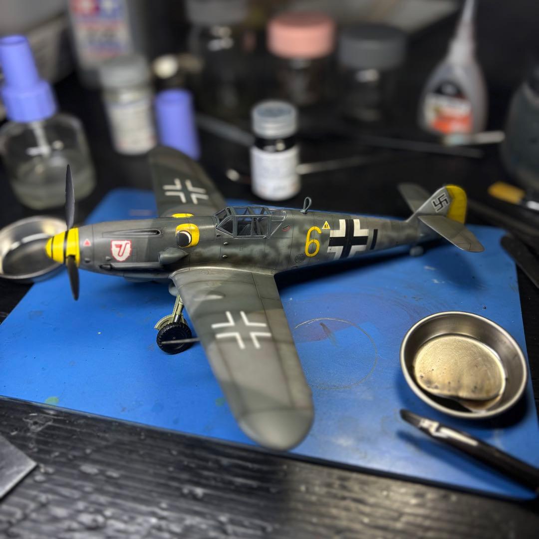 メッサーシュミットBf109G 1/48プラモデル完成作品