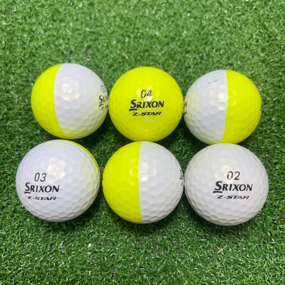 【S122】SRIXON Z-STAR DIVID　黄 ロストボール 24球