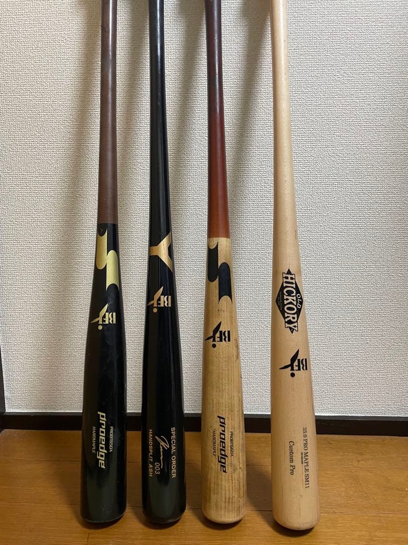 オーダー木製バット　4本セット