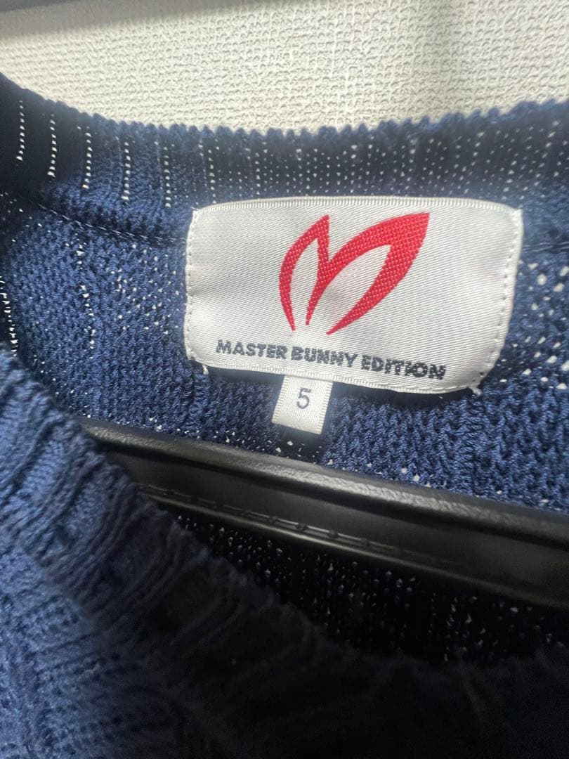 MASTER BUNNY EDITION ケーブルニット ネイビー 5 ゴルフ