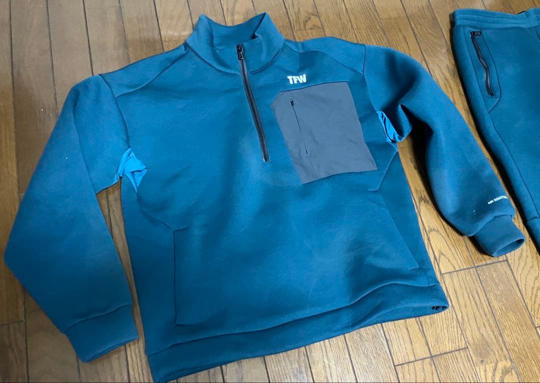 TFW49 CARBORD MATERIAL HALF ZIP セットアップ