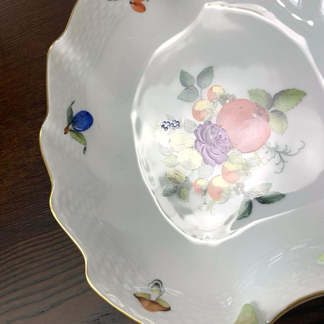 再お値下げ☆美品☆ヘレンド フルーツバスケット リーフディッシュ