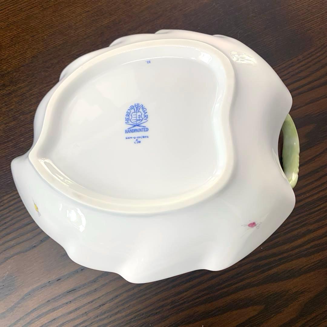 再お値下げ☆美品☆ヘレンド フルーツバスケット リーフディッシュ