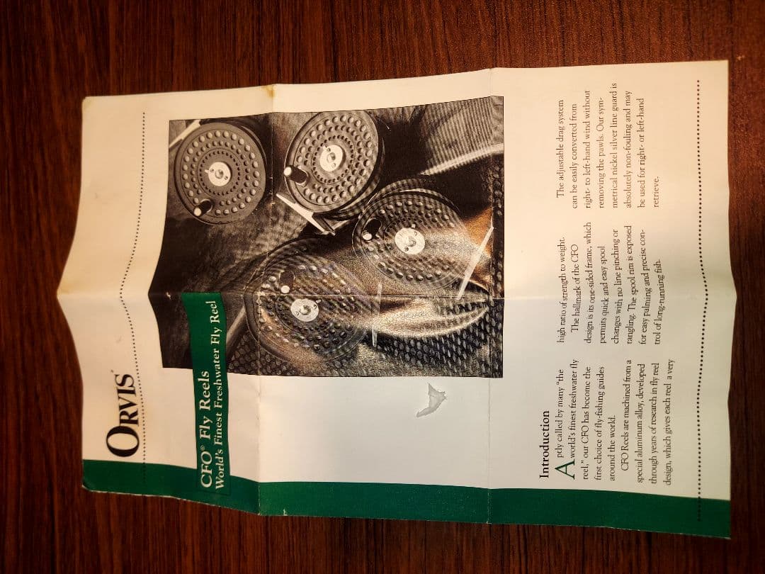 ORVIS CFO III フライリール新品未使用　ケース　説明書付き　値下げ