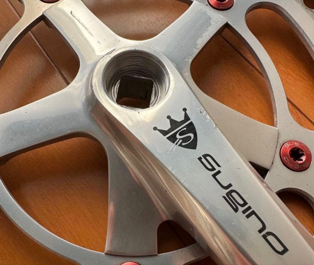 ピスト シングル用 クランク SUGINO RD4 チェーンリング付 165mm