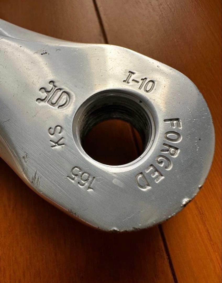 ピスト シングル用 クランク SUGINO RD4 チェーンリング付 165mm