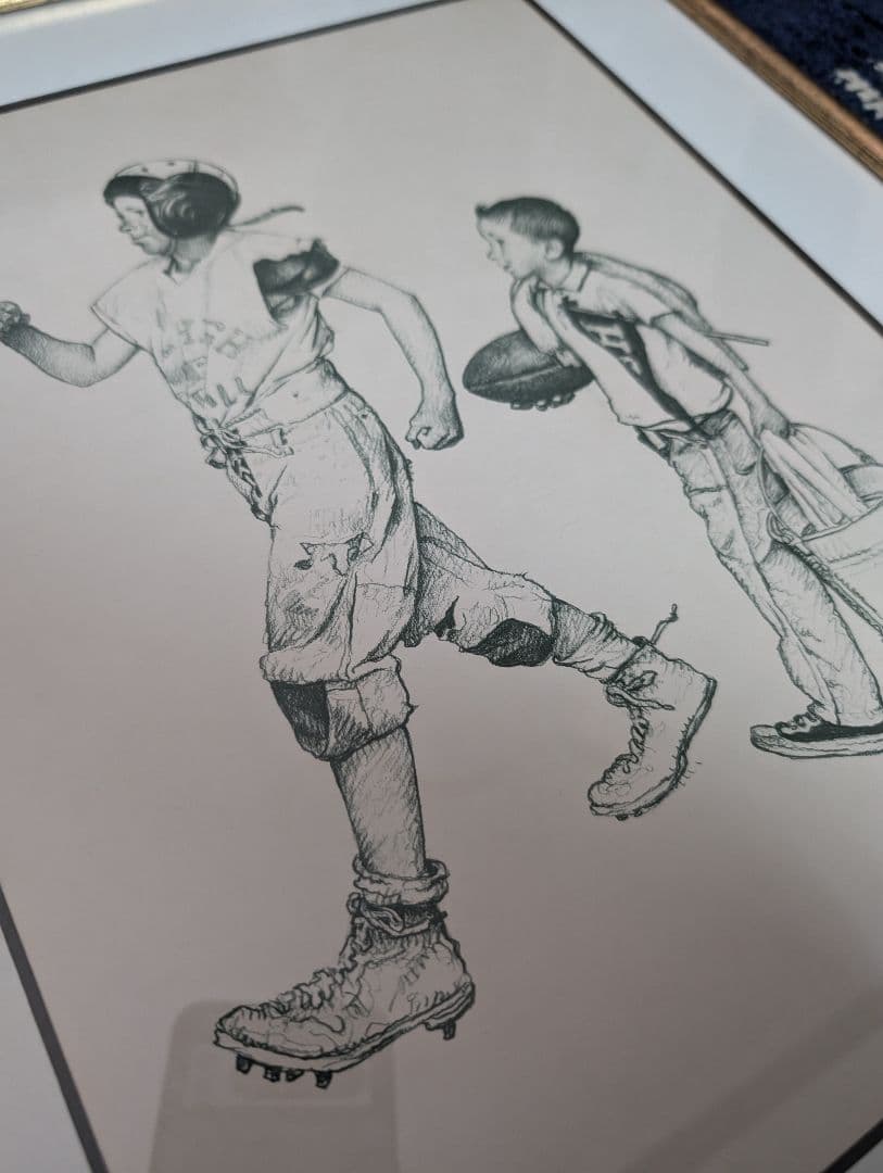 ノーマンロックウェル FOOTBALL HERO 絵画