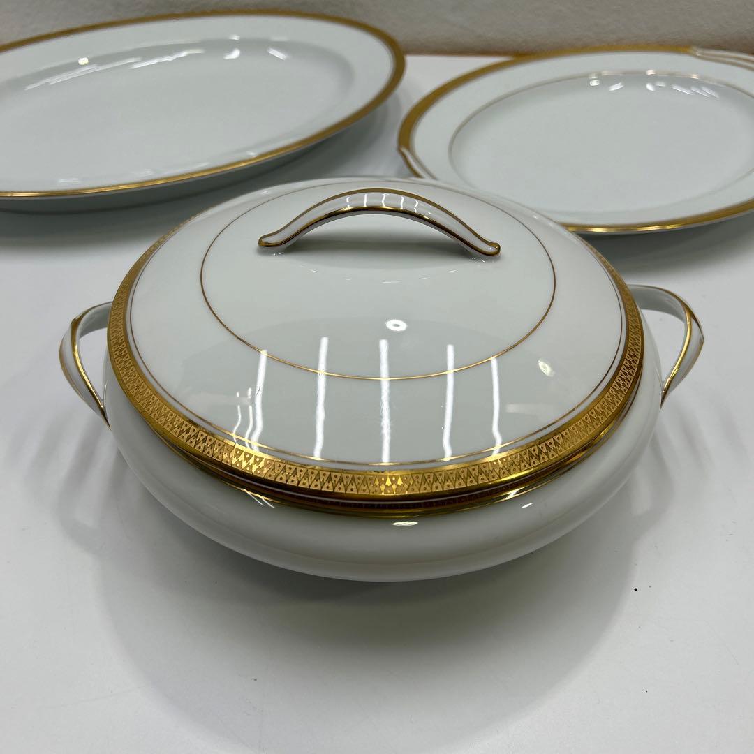 3195美品☆Noritake☆N印☆GOLDRIDGE☆金彩☆キャセロール