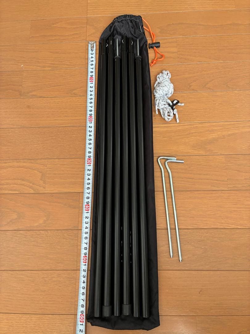 【即キャンプ可】DODヘキサタープ フルセット 強化ペグ付
