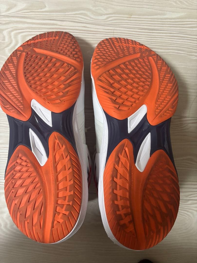 asics バレーボールシューズ 28.0cm ホワイト/オレンジ