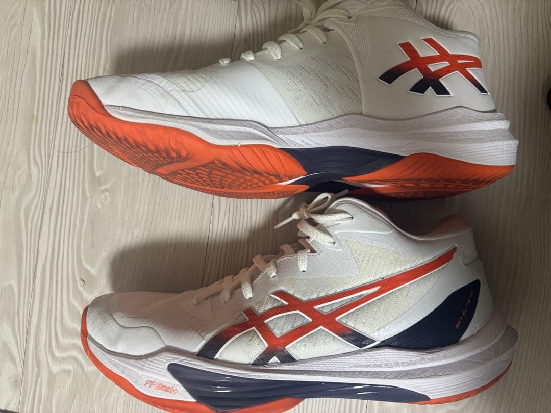asics バレーボールシューズ 28.0cm ホワイト/オレンジ