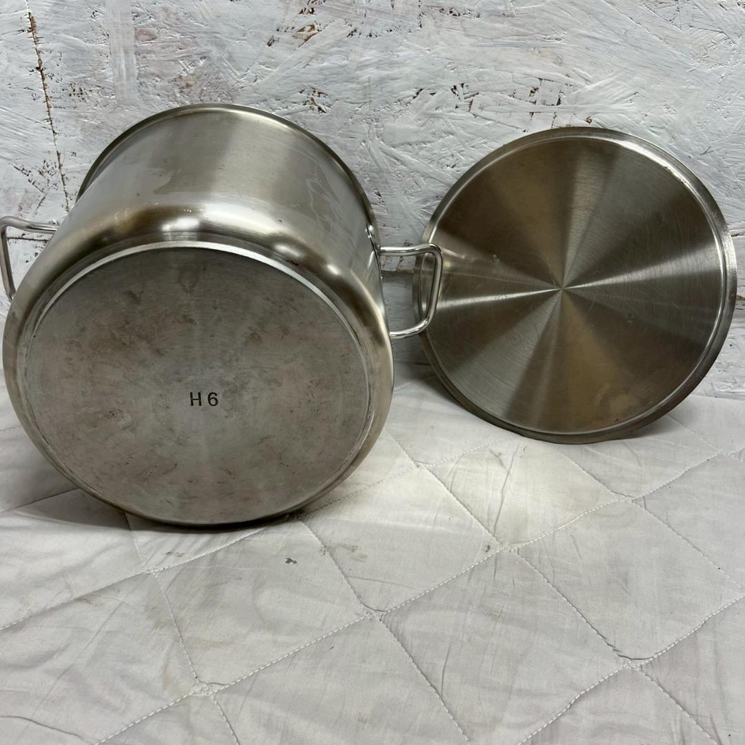 【プロシェフ】 業務用 ステンレス製 寸胴鍋 24cm 両手鍋 厨房 A0647