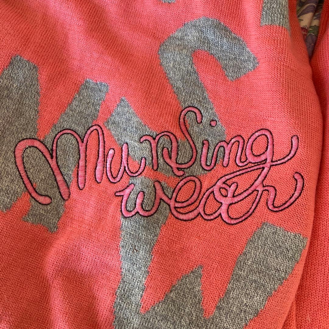 Munsingwearピンク Lサイズ　美品　表地毛99%