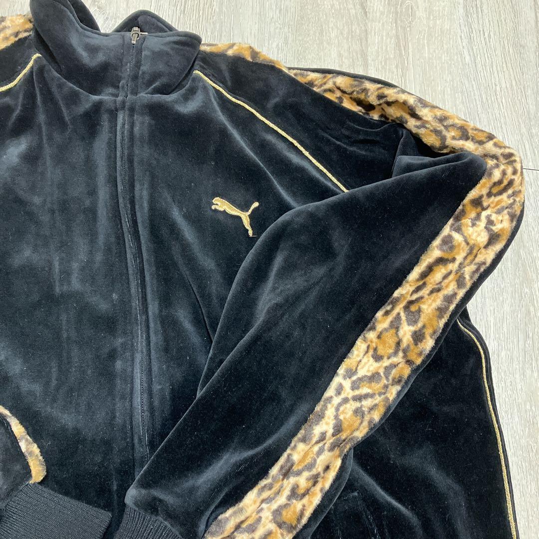 PUMA ベロア×レオパード トラックジャケットセットアップ