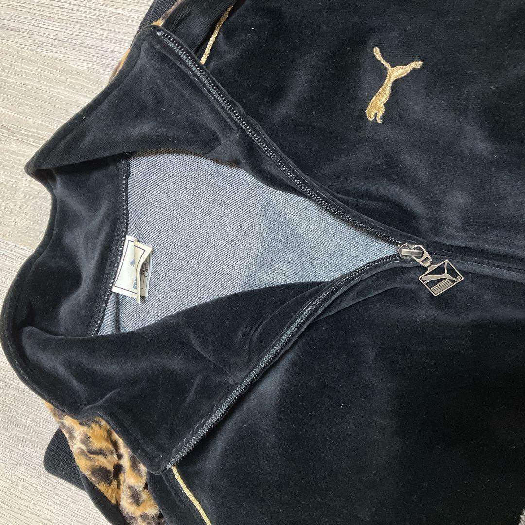 PUMA ベロア×レオパード トラックジャケットセットアップ