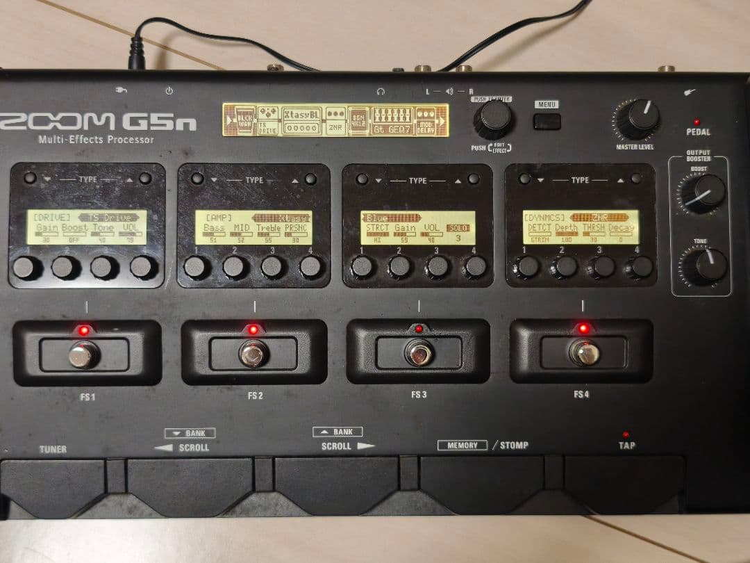 zoom g5n マルチエフェクター　電源コード有り