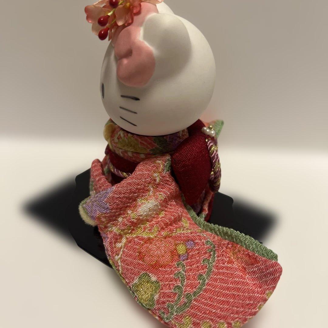 ハローキティ 日本人形　陶器　1998年　ちりめん　着物 フィギュア