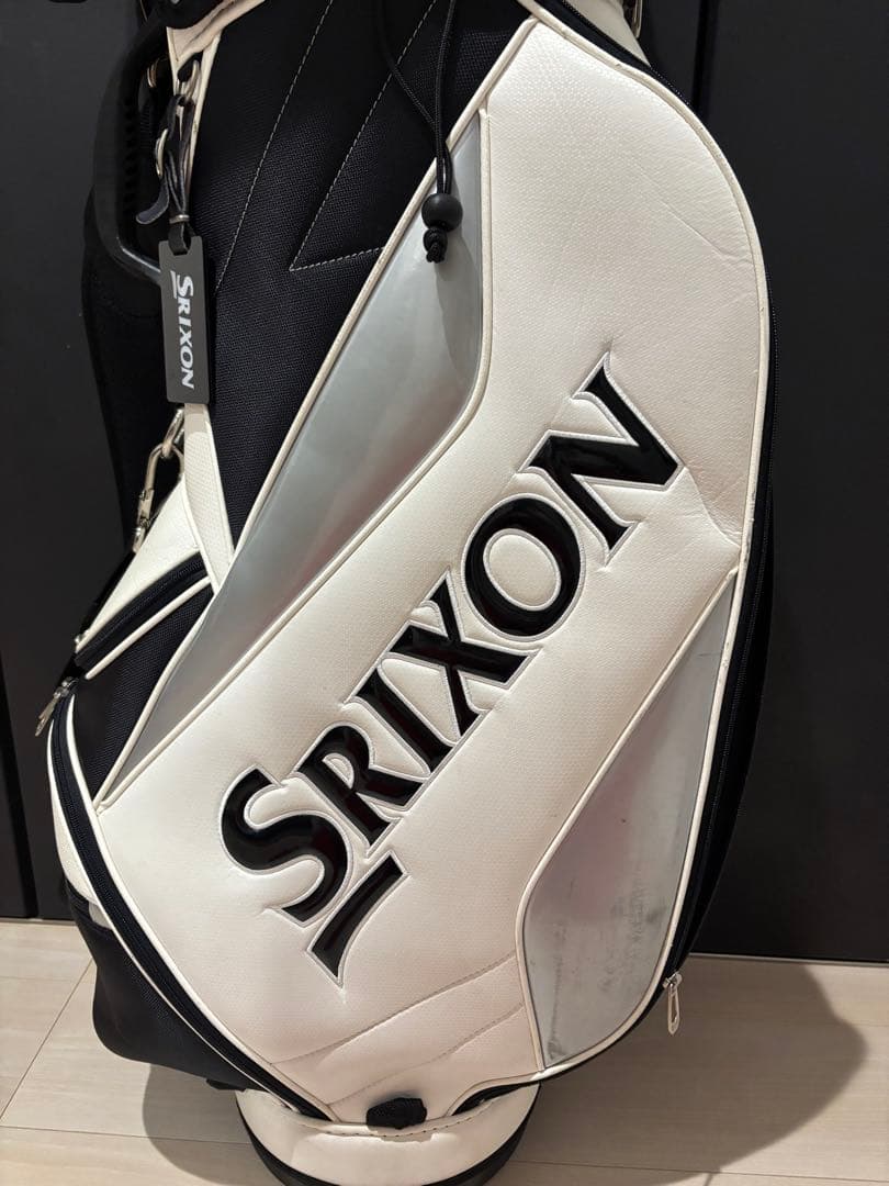 ぱ*ー様 Srixon キャディバッグ ホワイト/ブラック
