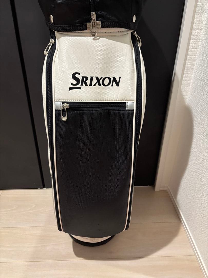 ぱ*ー様 Srixon キャディバッグ ホワイト/ブラック