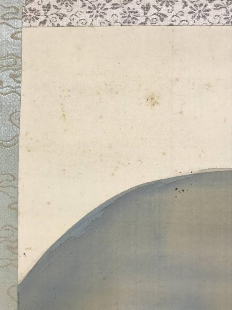 真作/浅見香城/梅咲之里図/梅花山水/春山水図/花図/掛軸/名家伝来/AE-95