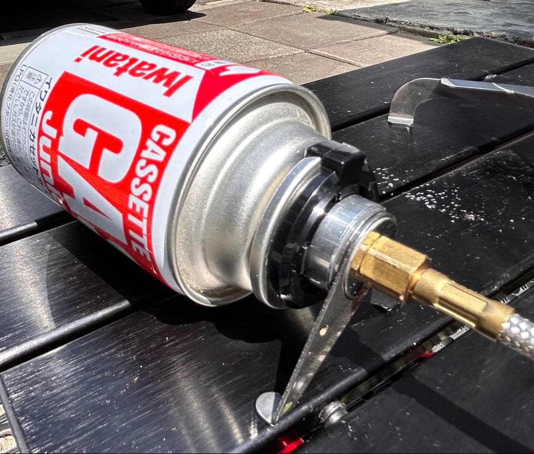 SOTOレギュレーターストーブSOD-300S OD缶をCB缶へ変換アダプタ付