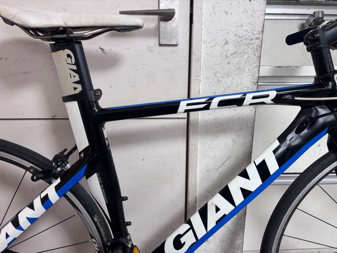 専用フレームセットGIANT-FCR-フラットバーロード ブラック/ブルー