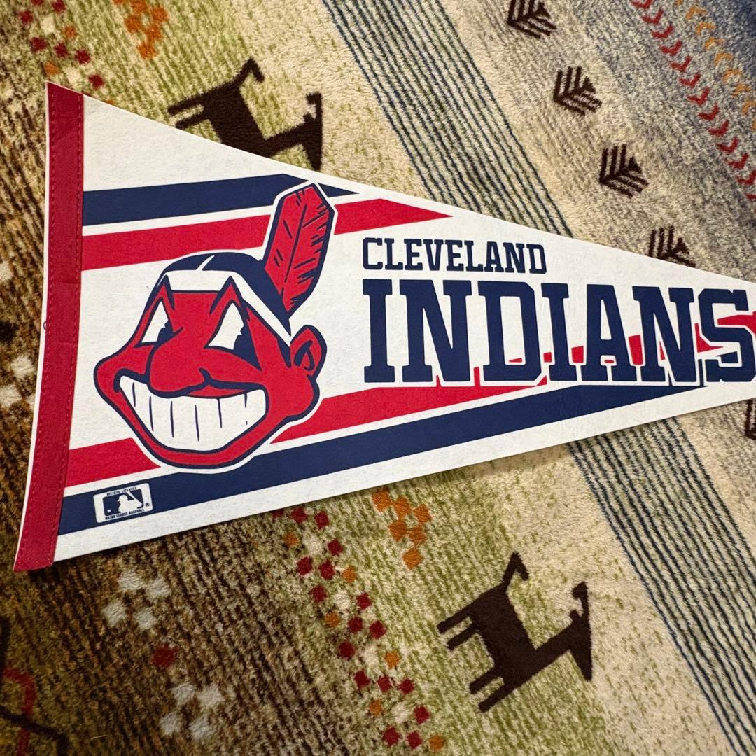 90s レア CLEVELAND INDIANS インディアンス ペナント