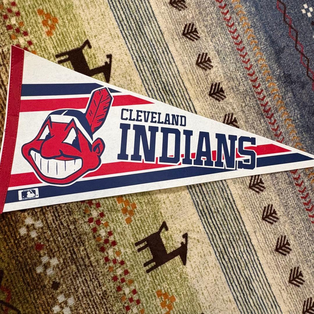 90s レア CLEVELAND INDIANS インディアンス ペナント