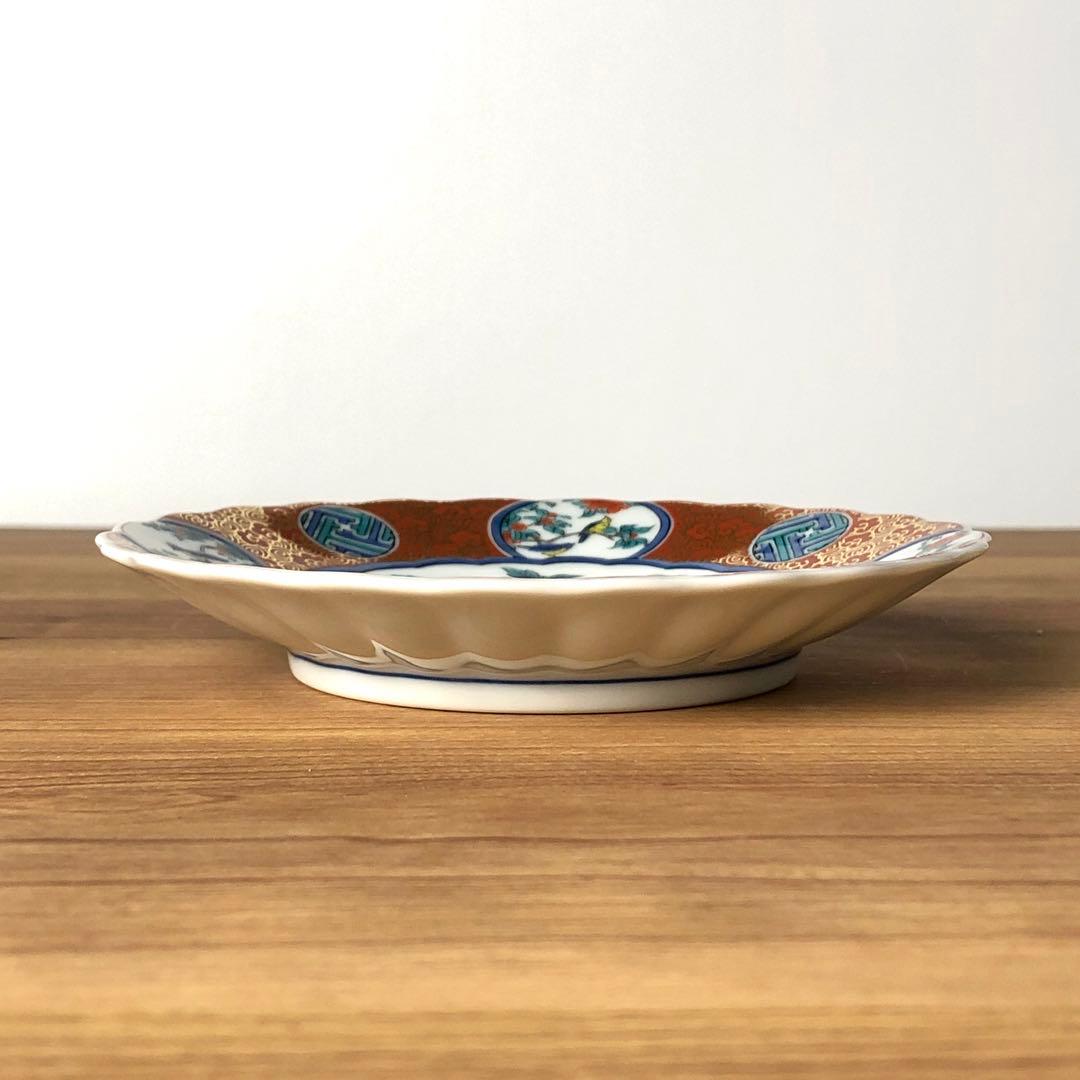 九谷焼　新品　4号皿　時代画　庄三　小皿　２枚