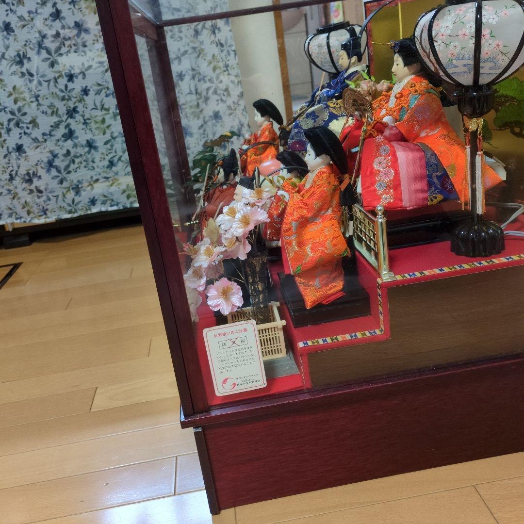 雛人形セット ガラスケース入り