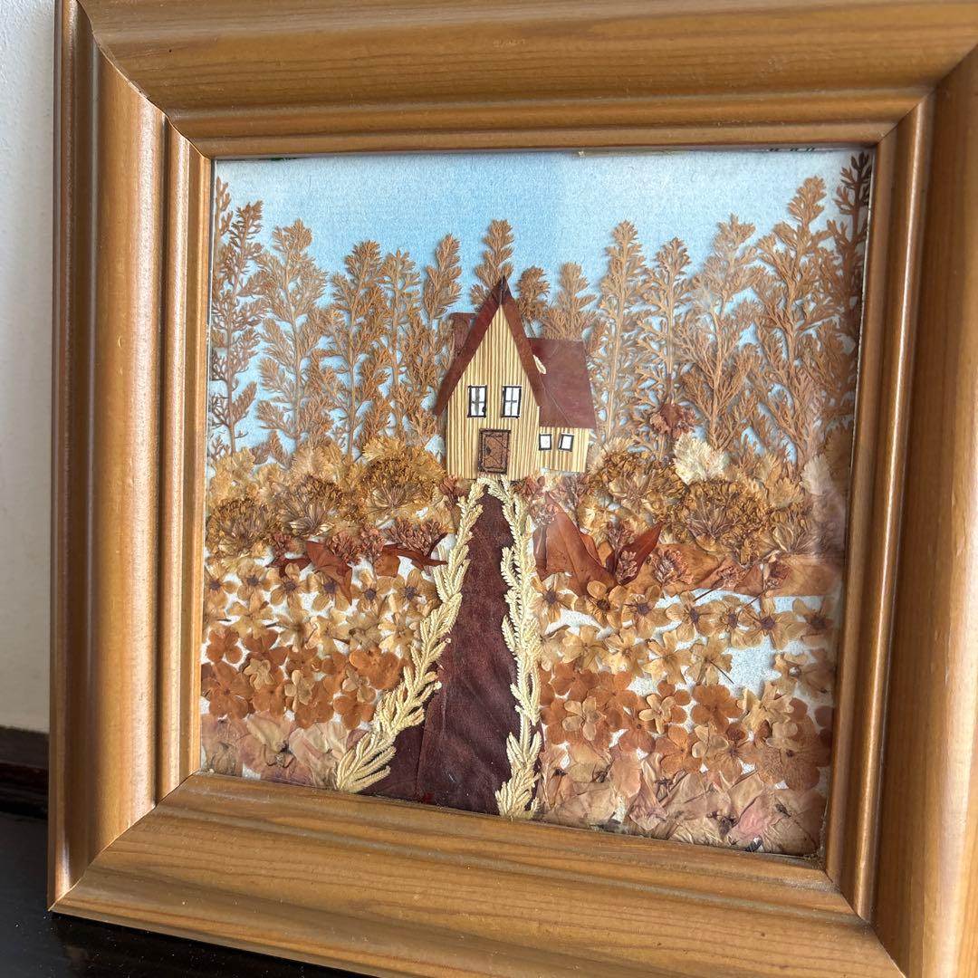 押し花　押花　アート　絵画　インテリア　美術　工芸　風景画　貼り絵