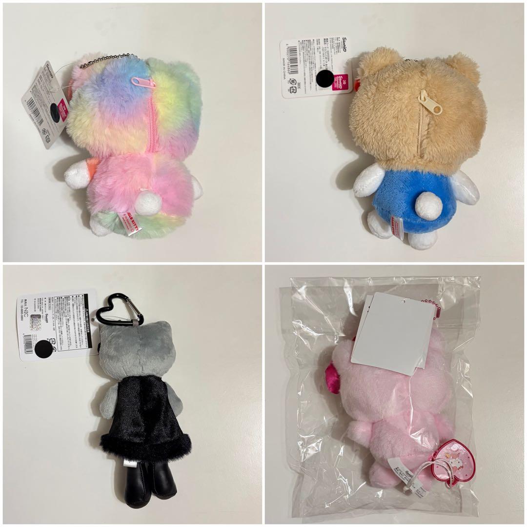 定価以下♡ ハローキティ ぬいぐるみ 4体 マスコット【購入時コメント不要です】