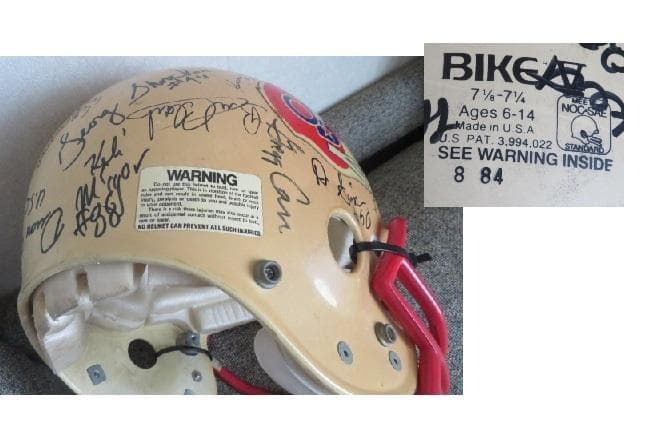 多数サイン付　JAPAN　BOWL　激レアBIKEヘルメット USA製