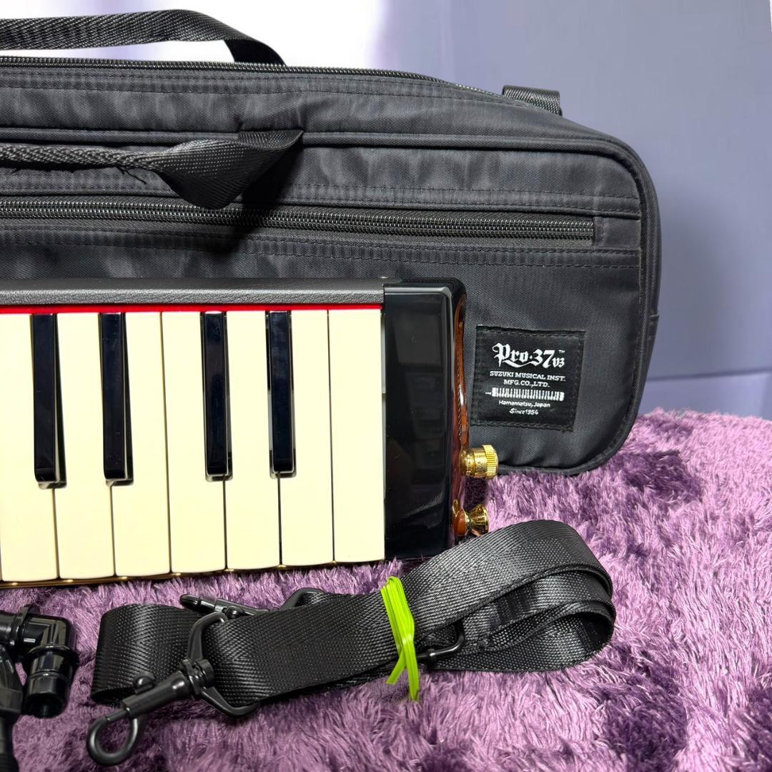 美品 スズキ PRO-37v3 鍵盤ハーモニカ プロモデル メロディオン アルト