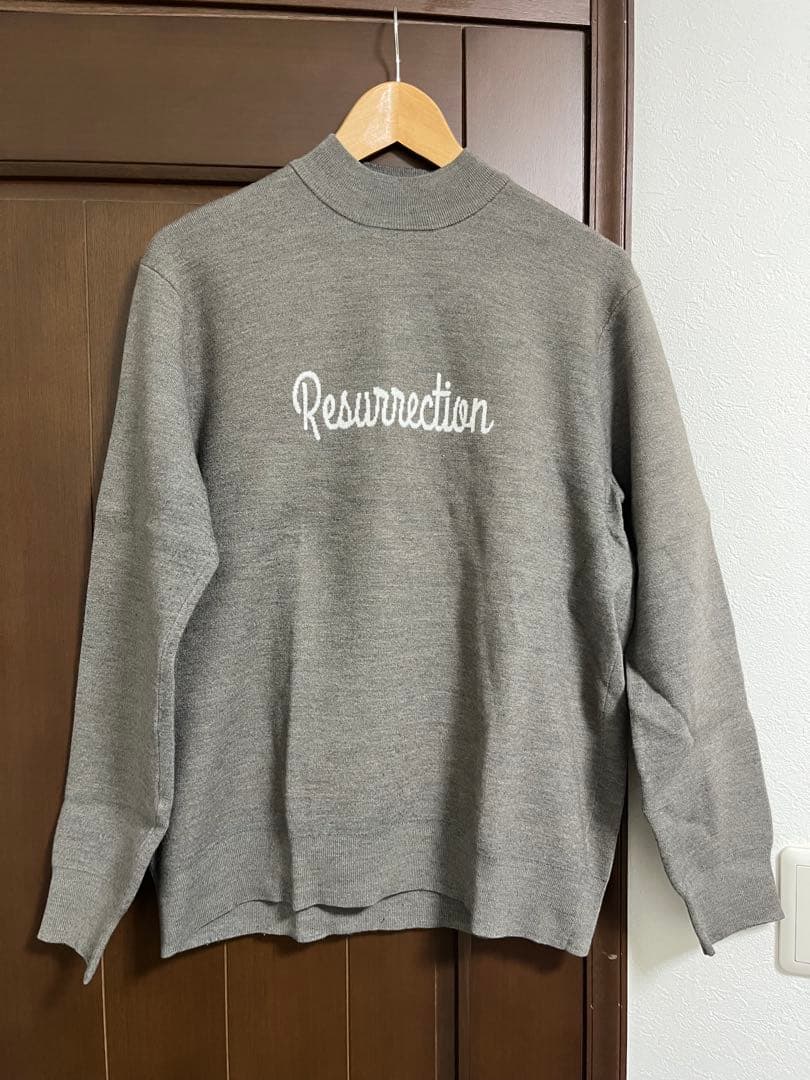 Resurrection モックネックニット グレー
