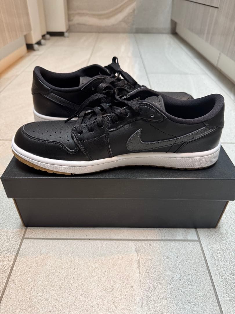 AIR JORDAN 1 LOW 11.5 ブラック/ホワイト